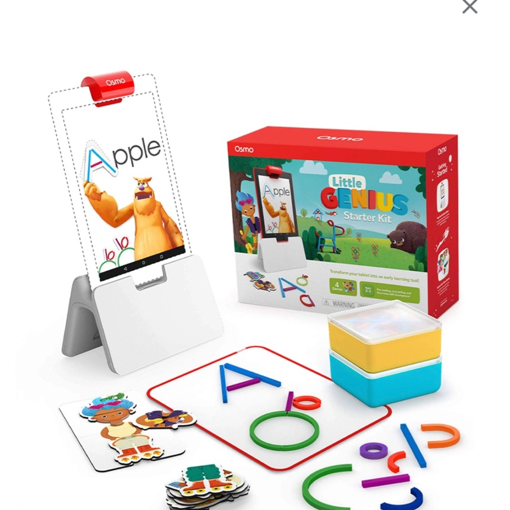 🟡 Osmo -NEW Genius Starter Kit for iPad & iPhone / 5 Educational Learning Games